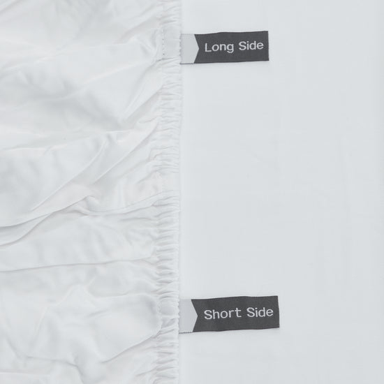 White Bamboo Deep Fitted Sheets - 100% Organic